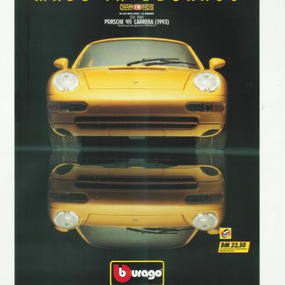 Reclame Bburago Porsche Carrera 