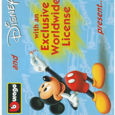 Bburago A4 News 2002 9 Disney 