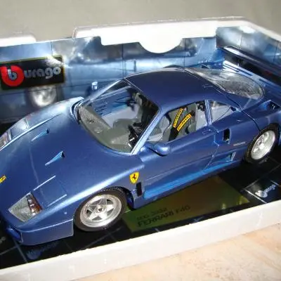 Bburago 1:18 Ferrari F40 blauw