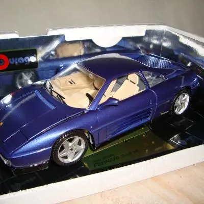 Bburago 1:18 Ferrari 348 TB blauw